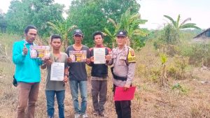 Bhabinkamtibmas Polsek Rambutan Proaktif Cegah Karhutla di Musim Kemarau