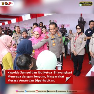 Kapolda Sumsel ikuti secara virtual bakti kesehatan Bhayangkara ke-79 & HKGB Ke- 73 yang dipimpin Kapolri