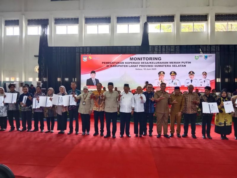Kabupaten Lahat Capai 100% Pembentukan Koperasi Merah Putih 