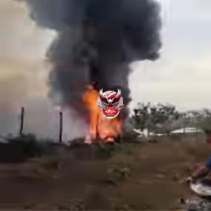 Terjadi Lagi Kebakaran Hebat Penyulingan Minyak Ilegal, Dusun Cawang Kecamatan Keluang