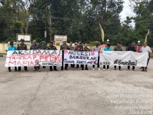 AKPERSI Geruduk Polsek Rumpun atas Kasus Intimidasi Jurnalis   ‎