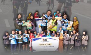 Rutan Karimun Kelas IIB Tanjung Balai Karimun Gowes Sehat, Gotong Royong dan Bansos Untuk Warga