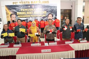 Polresta Barelang Musnahkan Barang Bukti Narkotika Seberat Lebih Dari 1 Kilogram
